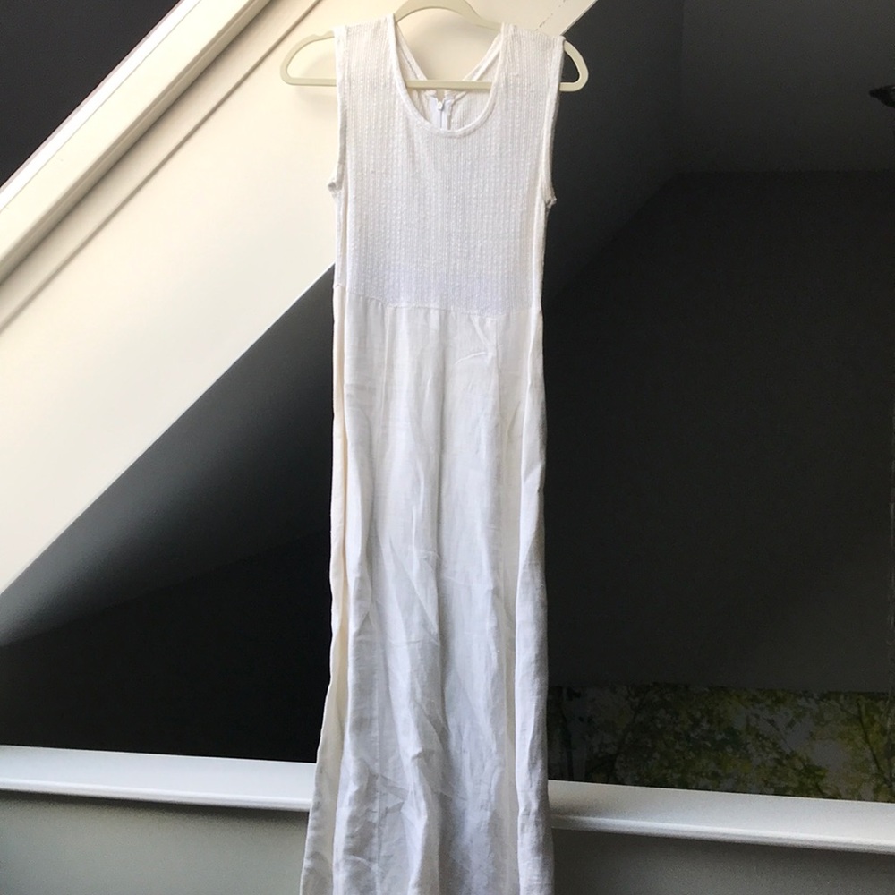 Organic cotton white dress